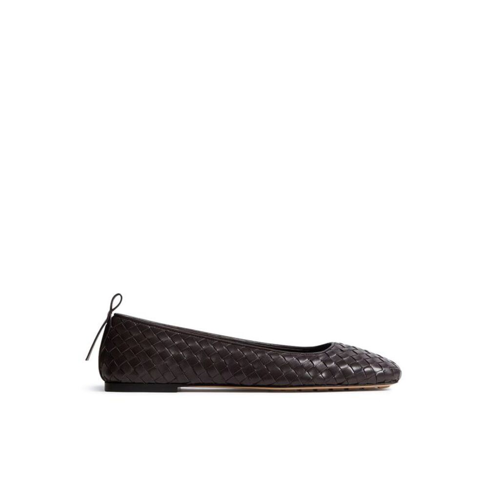 Bottega Veneta Women Charlotte Leather Ballet Flats - Picture 1 of 5